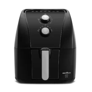 Air Fryer Mondial vs Britânia: qual vale mais a pena em 2026? 1 Fritadeira elétrica preta e moderna.